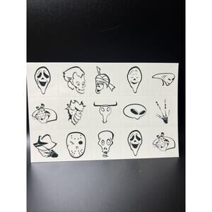 Rare Vintage Kellogg Cereal Temporary Tattoos Halloween Theme Tattoo 6 Pack